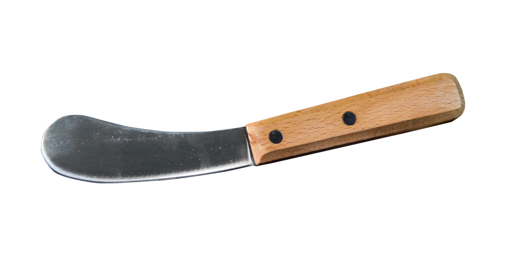 Wiebe 8″ Double Handle Fleshing Knife – North American Trapper